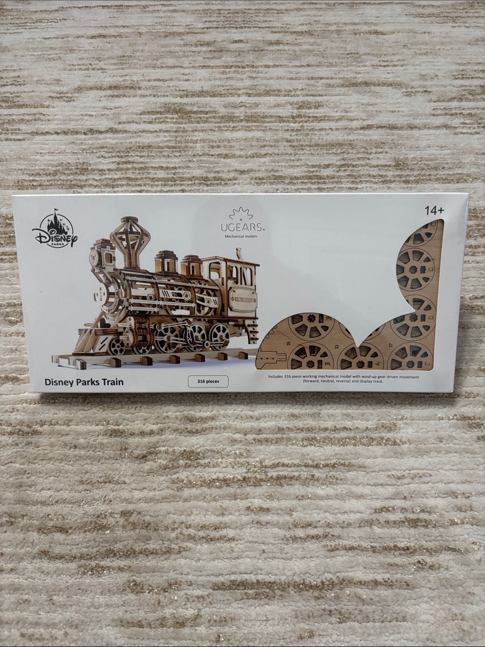 NEW UGEARS x Disney Parks Wooden Train Model - Natural Wood